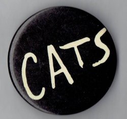 broadway Show CATS pin button