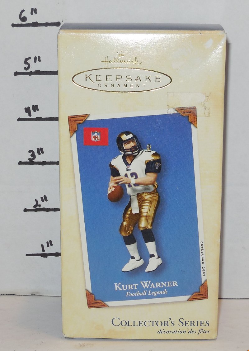 Image 0 of 2002 Hallmark Keepsake Ornament Kurt Warner Football Legends Ornament