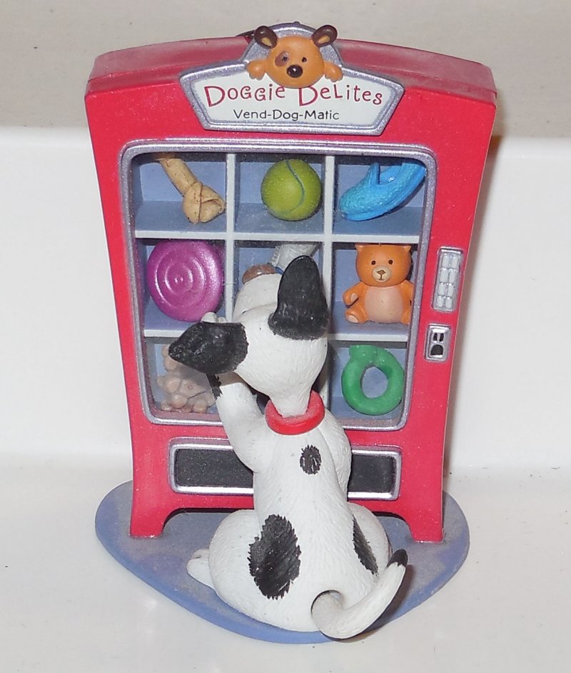 Image 0 of 2007 Ornament Hallmark DOG VENDING MACHINE Dalmatian Puppy Doggie Delites