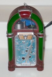 2008 Hallmark Swinging Swingin' into Christmas Jukebox Lights & Sound Ornament