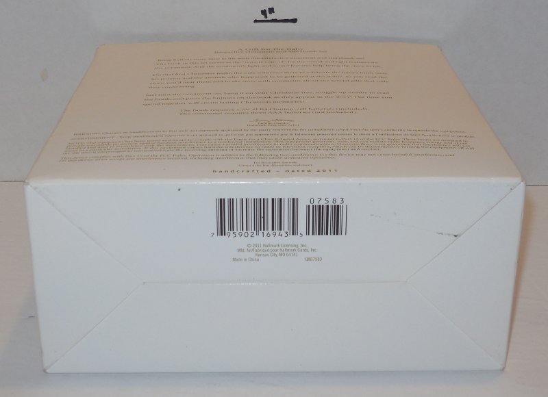 Image 4 of HALLMARK KEEPSAKE 2010 A GIFT FOR THE BABY INTERACTIVE BOOK  ORNAMENT SET