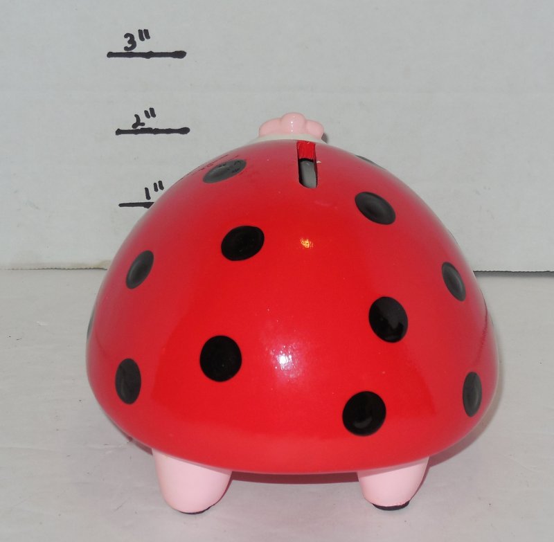 Image 2 of Ceramic Ladybug Bank