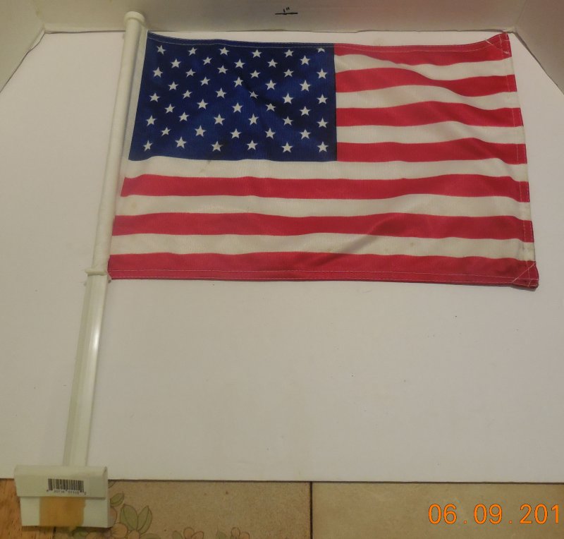 Image 0 of USA American Double Sided Nylon Car Window Vehicle 12x15.5 Flag