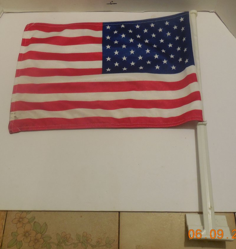 Image 2 of USA American Double Sided Nylon Car Window Vehicle 12x15.5 Flag