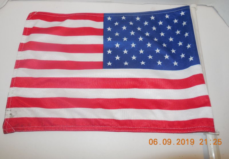Image 3 of USA American Double Sided Nylon Car Window Vehicle 12x15.5 Flag