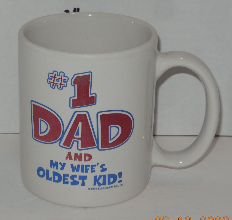 Image 2 of #1 Dad and My Wifes Oldest Kid Coffee Mug Cup Ceramic by silver phoenix