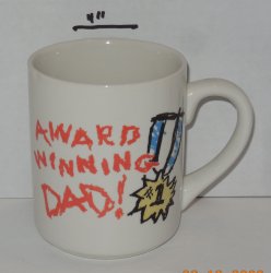 Award Winning Dad Coffee Mug Cup Ceramic by wang's International