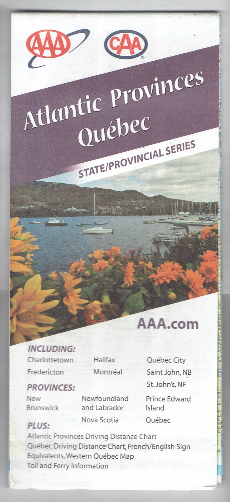 Image 0 of 2009 AAA CAA Map Atlantic Provines Quebec State & Provincial Series