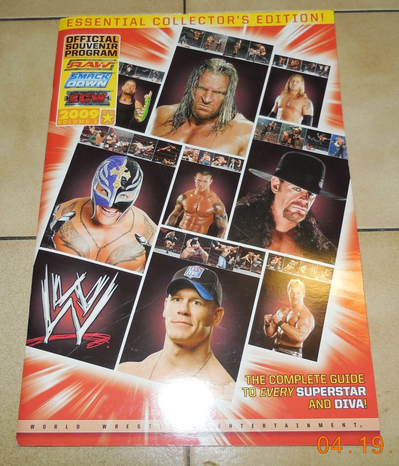 Image 0 of WWE Event Souvenir Program 2009 Volume 1 Wrestling SMACK DOWN RAW ECW