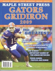 Maple Street Press Gators Gridiron 2009 Special Edition Magazine Program