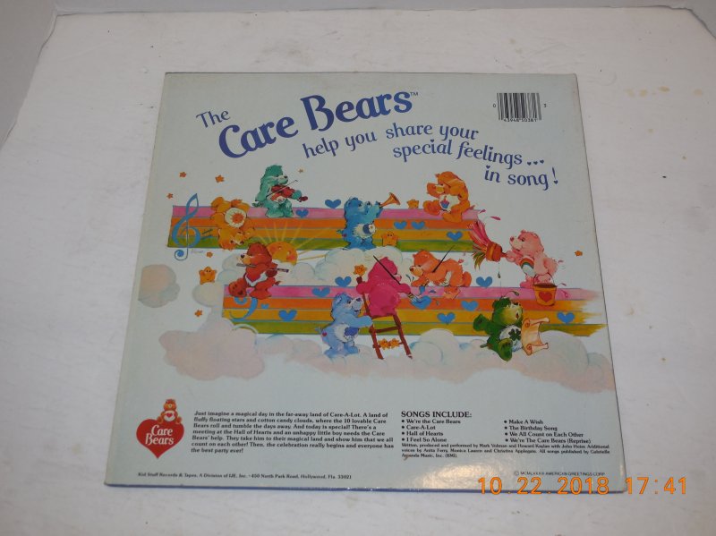 Image 1 of The Care Bears Adventures in Care-a-Lot Kid Stuff Records KSS5038 LP Album OOP