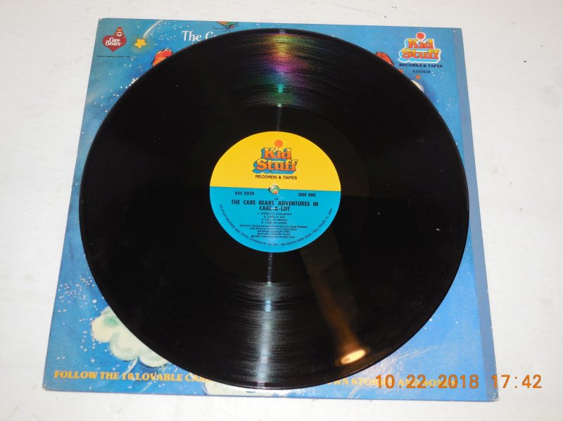 Image 4 of The Care Bears Adventures in Care-a-Lot Kid Stuff Records KSS5038 LP Album OOP