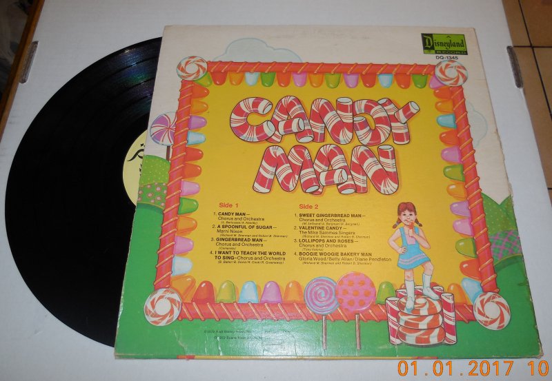 Image 2 of Vintage candy man Disneyland DQ1345 Record Album Vinyl 12 LP
