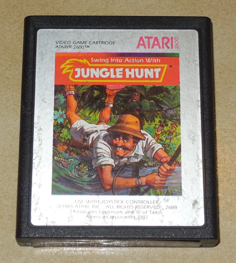 Image 0 of ATARI 2600 Jungle Hunt vintage game Cart