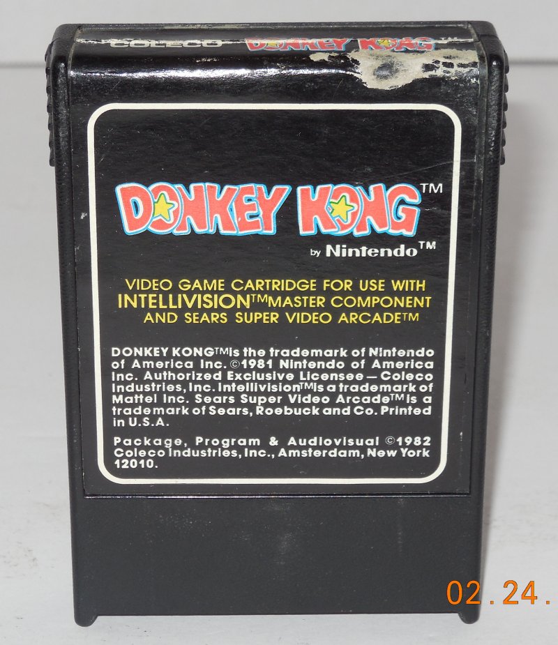 Image 0 of Intellivision Donkey Kong Mattel 1982 vintage game Cart