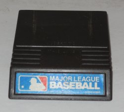 intellivision major league baseball Mattel 1980 vintage game Cart