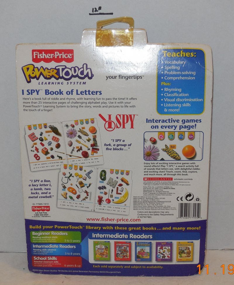 Image 1 of Cartridge I SPY Book of Letters Fisher Price for Power Touch Learning System