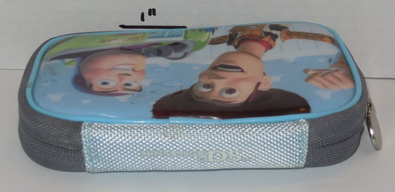 Image 2 of Nintendo DS Carrying Case Blue Toy Story with picture of Buzz Light Year & Woody