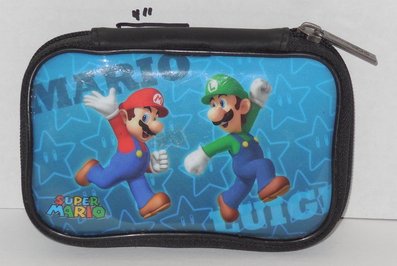 Image 0 of Nintendo DS Carrying Case Blue with picture of Mario & Luigi On front