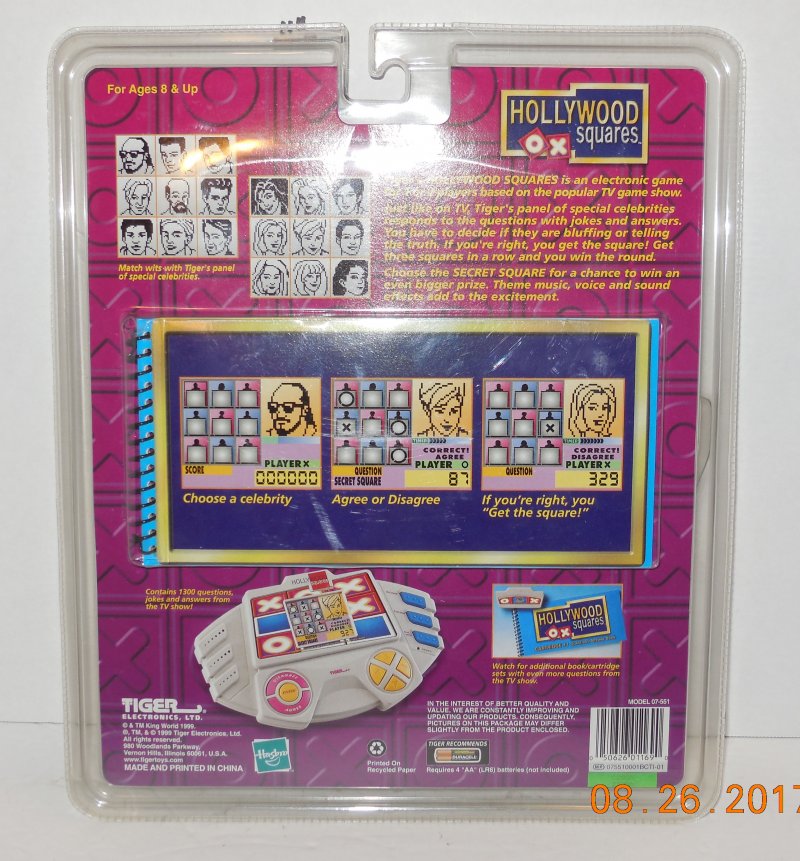 Image 2 of Vintage 1998 Tiger Electronics Hollywood Squares Electronic Handheld Travel Game