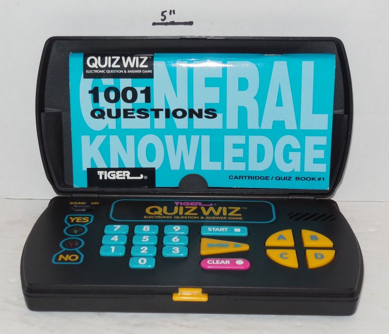 Image 4 of Vintage 1993 Tiger Electronics Quiz Wiz & 1001 General Questions Game Rare HTF