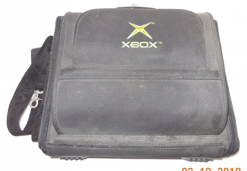 Image 0 of Vintage XBOX Travel Bag Carrying Carry Case with Shoulder Strap Black X Box