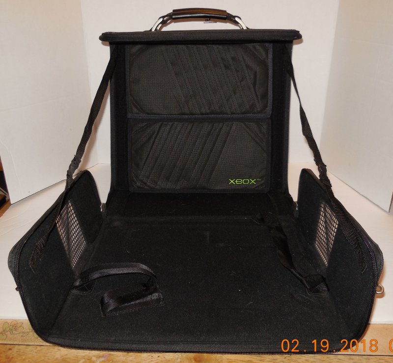 Image 7 of Vintage XBOX Travel Bag Carrying Carry Case with Shoulder Strap Black X Box