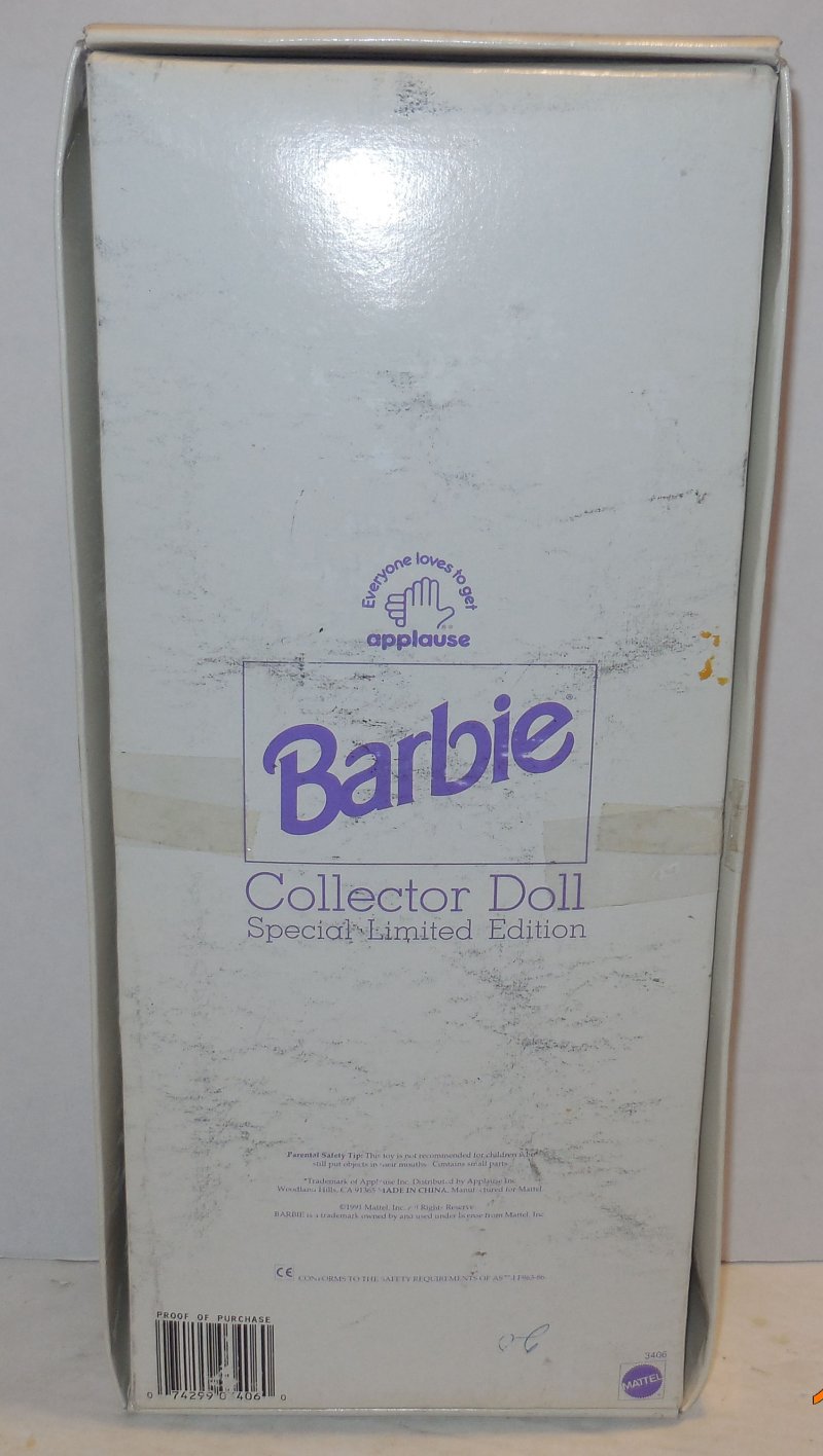 Image 2 of Mattel 1991 Barbie Collector doll Applause Special Limited Edition #3406