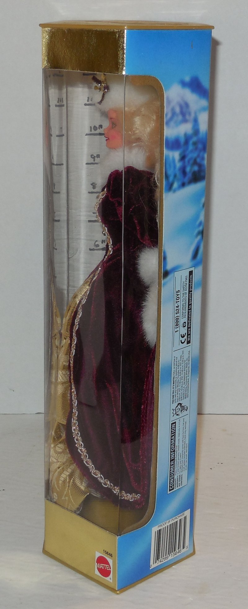 Image 3 of 1996 Happy Holidays Barbie Doll Collectors Edition RARE HTF Mattel