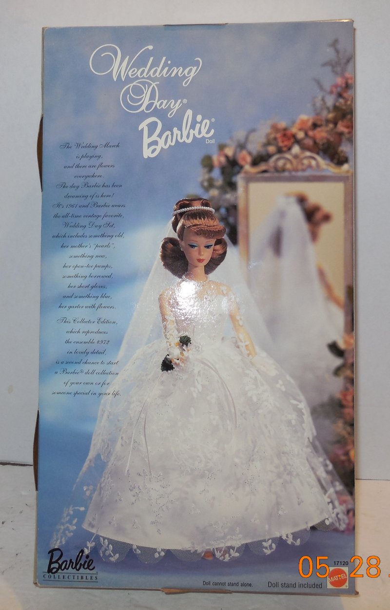 Image 5 of 1996 Barbie Wedding Day Doll Collectors Edition RARE HTF Mattel