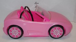 2010 Mattel Barbie Pink Glam Convertible Car