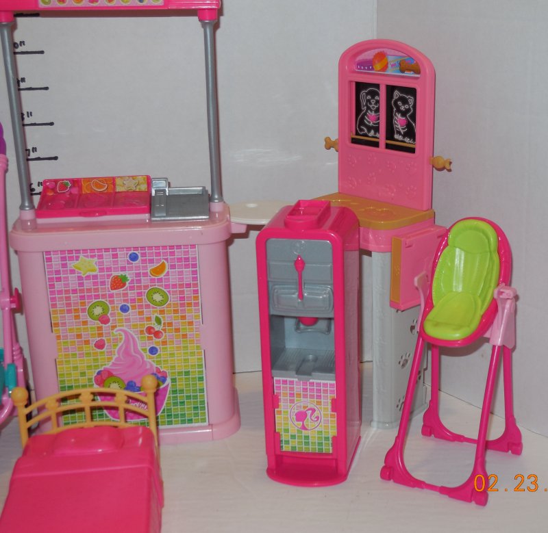 Image 3 of Huge Mattel Barbie Lot of 8 Doll House Accessories Beds Chairs and More
