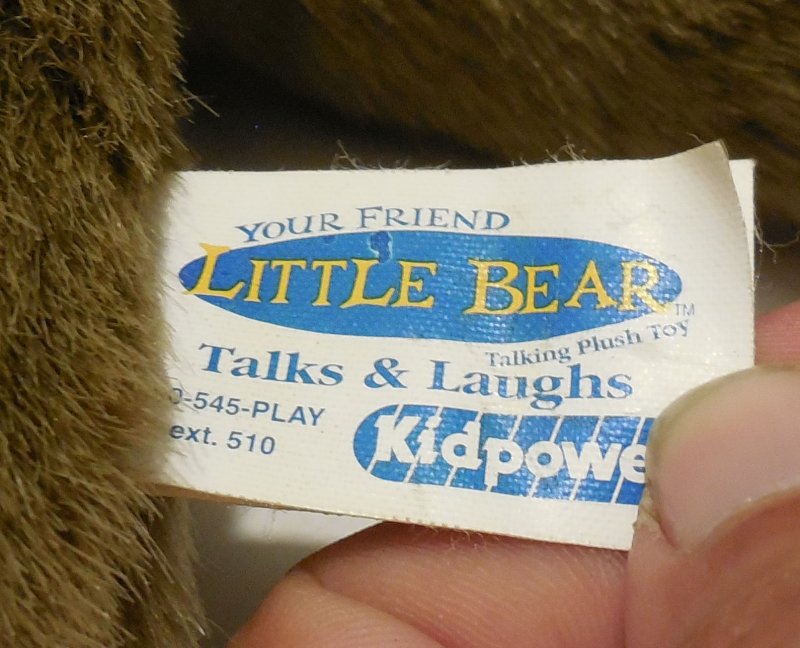 Image 2 of 1998 Kidpower Maurice Sendak's Your Friend Little Bear Plush Toy Talks & Laughs