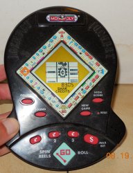 Vintage 1999 Hasbro Monopoly jackpot electronic hand held travel game