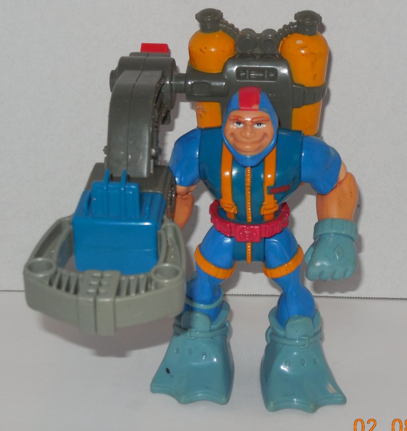 Image 0 of 1998 FISHER PRICE RESCUE HEROES SCUBA DIVER Gil Gripper FIGURE