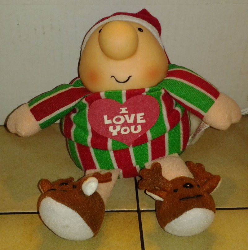 Image 0 of 1991 Ziggy Christmas Hanger I Love You Stuff Plush Toy Rare HTF