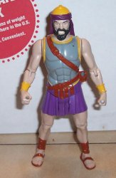 1997 Rainfall David and Goliath Action figure Rare VHTF Bible Christianity