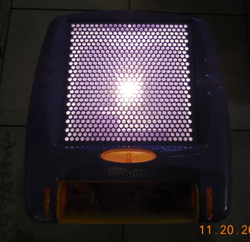 Image 2 of 2003 Purple Hasbro Lite Brite Flat Screen Tested Works with Pegs