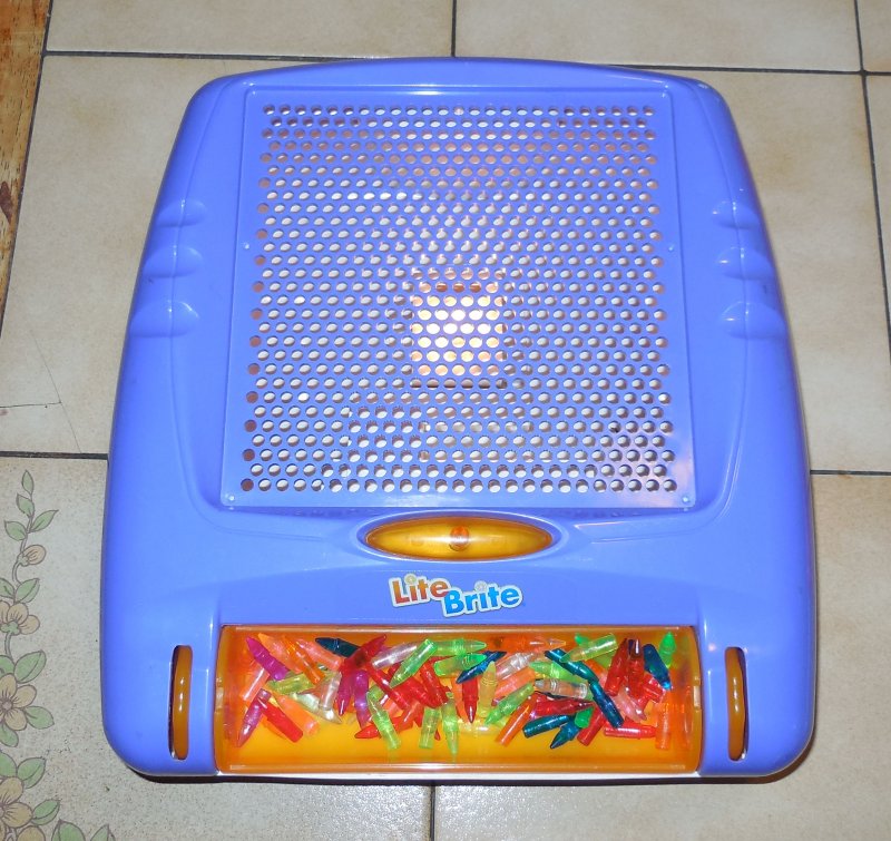 Image 0 of 2003 Purple Hasbro Lite Brite Flat Screen Tested Works with Pegs