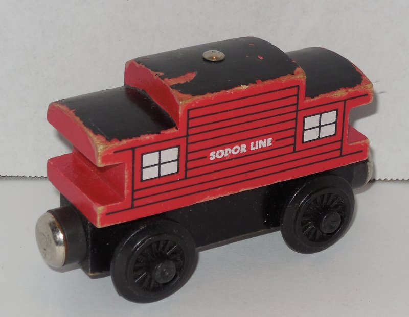 Image 0 of 2003 Gullane Thomas & Friends Wooden SODOR LINE CABOOSE Learning Curve