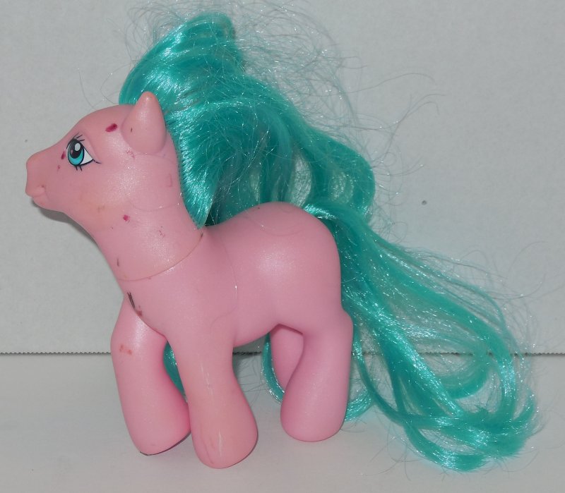 Image 1 of 2005 My Little Pony Bunches-o-Fun G3 MLP Hasbro Pink Body Blue Hair