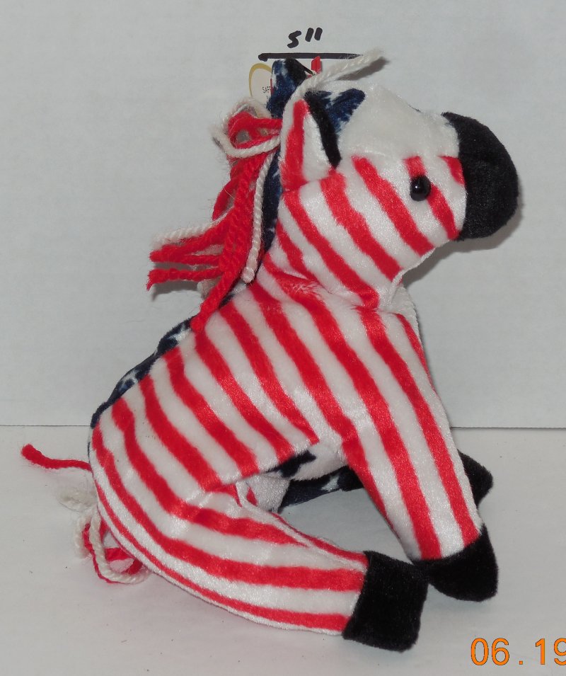 Image 0 of Ty Lefty The Donkey 2000 Election Beanie Baby plush toy