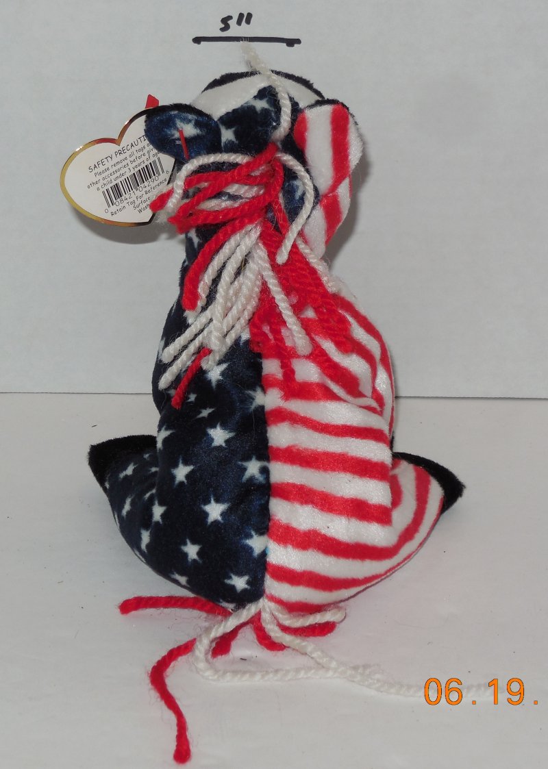 Image 3 of Ty Lefty The Donkey 2000 Election Beanie Baby plush toy