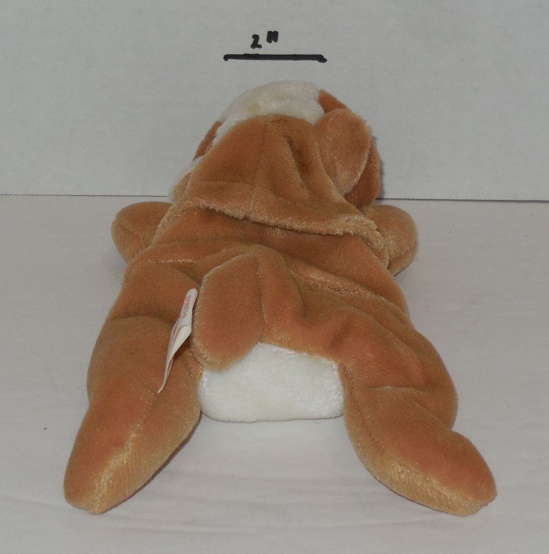 Image 2 of TY Wrinkles Beanie Baby The Bull Dog plush toy