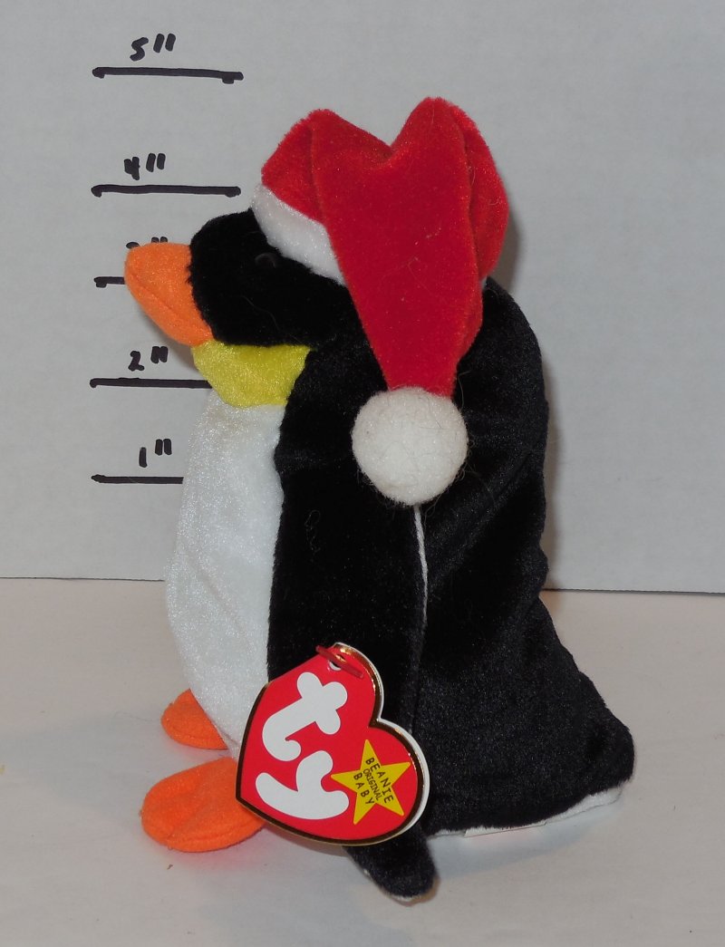 Image 1 of TY Zero Beanie Baby The Christmas Penguin plush toy