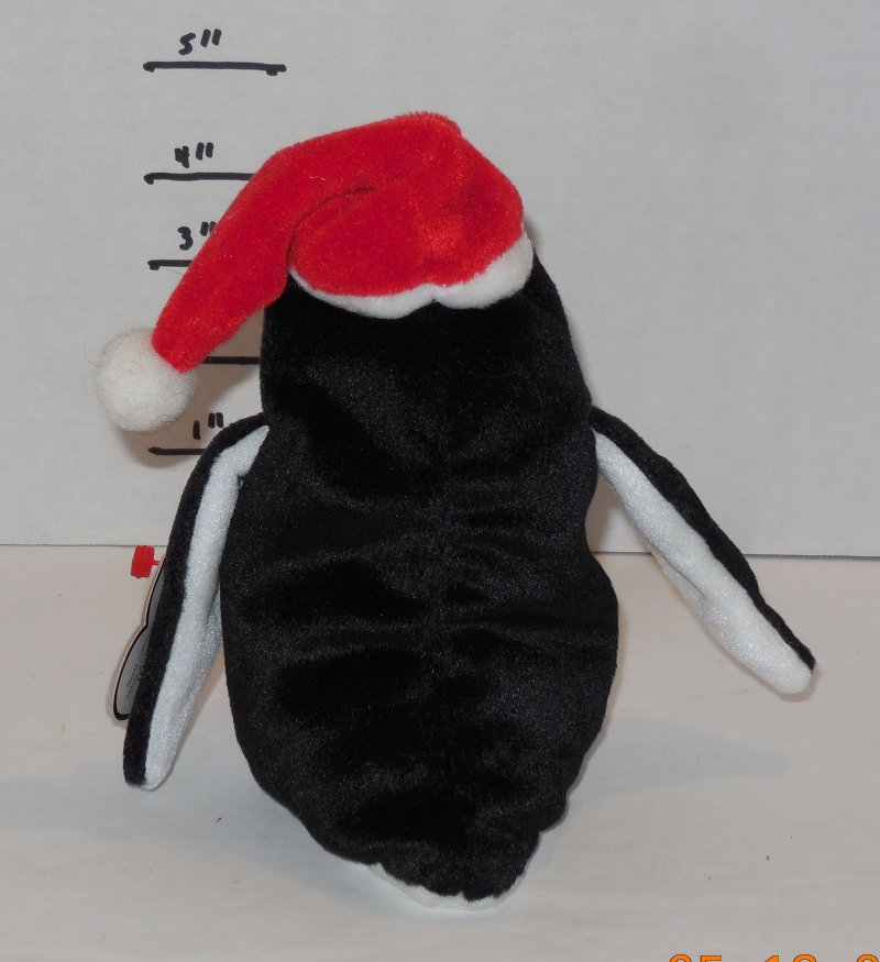 Image 2 of TY Zero Beanie Baby The Christmas Penguin plush toy