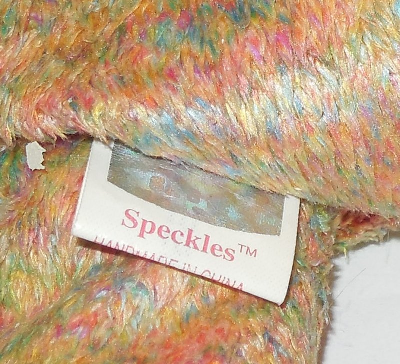 Image 4 of TY Speckles Beanie Baby Bear plush toy Internet Exclusive Members Only