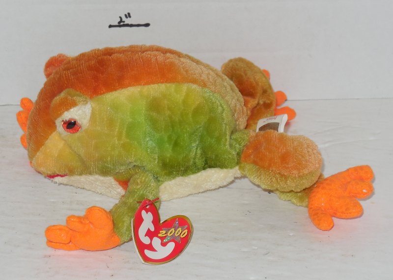 Image 1 of TY 2000 Prince The Frog Beanie Baby plush toy
