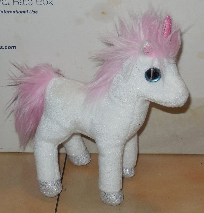 Image 1 of Ty Mystic the Unicorn Beanie Baby plush toy Big Eyes