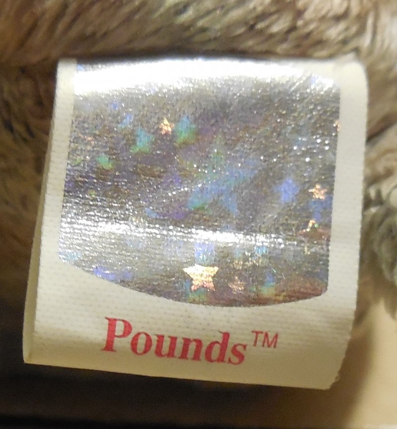 Image 2 of TY Pounds The Elephant Beanie Baby plush toy RARE VHTF